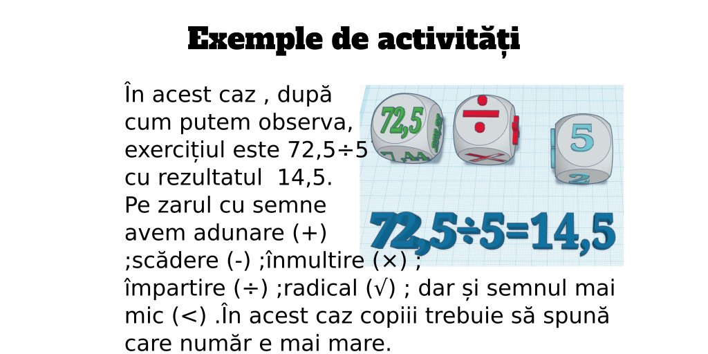 Exemple de activități